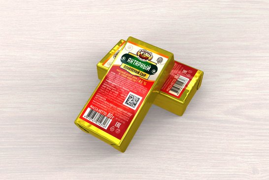Сыр плавленый "ЯНТАРНЫЙ" 45%