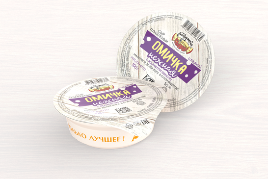 Сыр плавленый "ОМИЧКА НЕЖНАЯ" 50% сладкий, с ароматом ванили